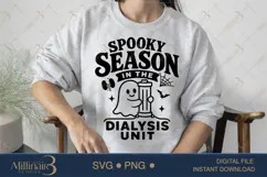 Spooky Season in the Dialysis Unit SVG PNG, Funny Dialysis N Product Image 3
