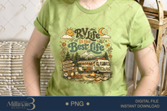 RV Life Is the Best Life PNG, Retro Camping Sublimation Desi Product Image 3