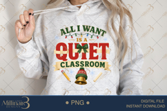 My Classroom Is on the Naughty List PNG | Funny Christmas Te Product Image 3