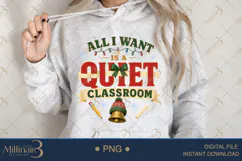 My Classroom Is on the Naughty List PNG | Funny Christmas Te Product Image 3