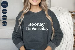 Hooray It's Game Day  SVG|Football Game Day |Sport Svg Product Image 3