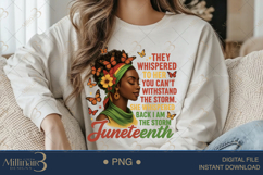 Juneteenth I Am The Storm PNG Powerful Clipart for Shirts, Product Image 3