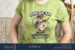 American Honker PNG, Funny Patriotic Goose Sublimation Desig Product Image 3