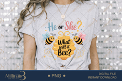 He or She, What Will It Bee? PNG |Gender Reveal Party Product Image 3