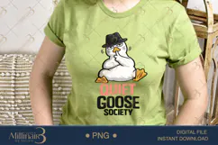 Quiet Goose Society PNG, Funny Introvert Goose Sublimation D Product Image 3