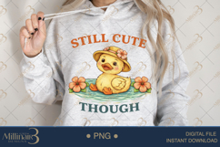Still Cute Though PNG Adorable Duck Summer Clipart | Funny C Product Image 3