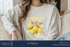 Limoncello PNG | Chic Summer Goose Clipart with Lemon Vibes Product Image 3