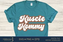 Muscle Mommy SVG PNG Sublimation|Workout Gym SVG|Sport Product Image 3