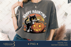 Black Cat Halloween Sublimation PNG| Happy Halloween Product Image 3