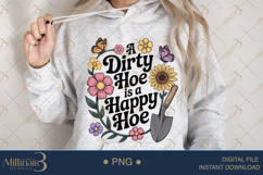 A Dirty Hoe Is a Happy Hoe PNG | Funny Garden Clipart Product Image 3