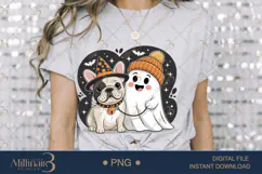 Spooky Season Paw PNG |Ghost Dog, Pumpkin Pu Product Image 3