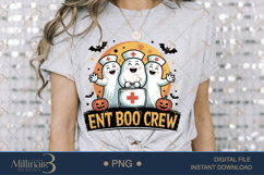 Spooky ENT Boo Crew PNG |Funny Nurse Sublimation Product Image 3