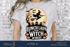 Lunch Lady by Day, Witch by Night PNG|Funny School Cafeteria Product Image 3