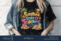 Sunshine State Of Teaching PNG Funny Teacher Summer Clipart Product Image 3