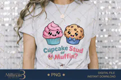 Cupcake or Stud Muffin? Gender Reveal PNG |Gender Reveal Par Product Image 3