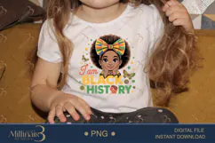 Am Black History PNG for Black History Month Shirt, African Product Image 3