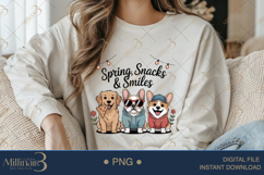 Spring Snacks &amp; Smiles PNG | Cute Dogs in Hoodies Clipart Product Image 3