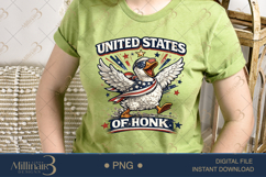 United States Of Honk PNG, Funny Patriotic Goose Sublimation Product Image 3