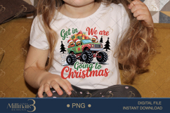 Monster Truck Christmas PNG | Funny Holiday Clipart with Gin Product Image 3
