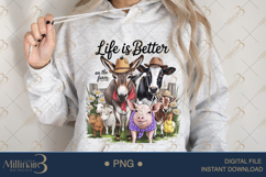 Life Is Better On The Farm PNG | Rustic Country Clipart Product Image 3