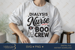 Dialysis Nurse Boo Crew SVG PNG, Funny Halloween Nurse SVG, Product Image 3