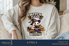 Witch Please I'm Reading PNG, Cute Halloween Book Lover Desi Product Image 4