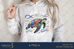 Be Happy In Your Own Shell PNG | Puzzle Piece Autism Awarene Product Image 4