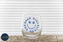 Good Girl Bad Habits Svg|Positive quote| Empowered Women Product Image 4