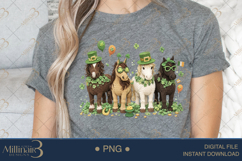 St Patricks Day Horse PNG, Lucky Shamrock Horses Clipart, Cu Product Image 4