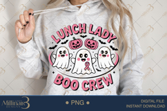 Lunch Lady Boo Crew PNG|Funny School Cafeteria Staff Product Image 4