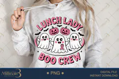 Lunch Lady Boo Crew PNG|Funny School Cafeteria Staff Product Image 4