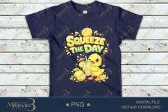 Squeeze The Day PNG Lemon Summer Design, Cute Chick Lemonade Product Image 4