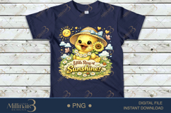 Little Ray of Sunshine PNG Cute Baby Chick Design, Spring Su Product Image 4