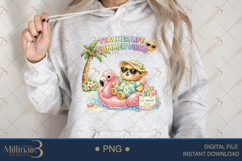 Teacher Life Summer Vibes PNG Funny Teacher Summer Clipart | Product Image 4