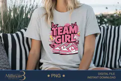 Gender Reveal Team Girl PNG Baby Shower Party Design New bor Product Image 4