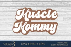 Muscle Mommy SVG PNG Sublimation|Workout Gym SVG|Sport Product Image 4