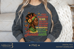 Juneteenth I Am The Storm PNG Powerful Clipart for Shirts, Product Image 4