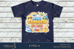 Mini Summer Boss PNG, Cute Kawaii Kids Summer Clipart with Product Image 4