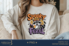 Spooky and Feral Raccoon Sublimation PNG| Happy Hallowe Product Image 4