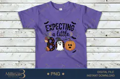 Expecting a Little Boo PNG |Halloween Pregnancy Announcemen Product Image 3