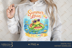 Summer Lovin’ Teacher PNG Cute Teacher Summer Clipart | Beach Product Image 4