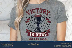 Victory Is Ours Let’s Go Team PNG | Trophy Football Clipart Product Image 4