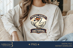 Proudly Honking Since 1776 PNG, Funny Patriotic Goose Sublim Product Image 4