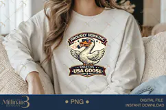 Proudly Honking Since 1776 PNG, Funny Patriotic Goose Sublim Product Image 4
