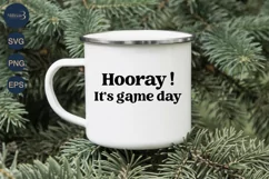 Hooray It's Game Day  SVG|Football Game Day |Sport Svg Product Image 4