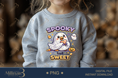 Spooky But Sweet PNG, Cute Ghost Goose PNG, Halloween Goose Product Image 4