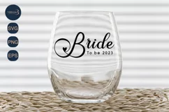 Bride to Be Est 2023 SVG|Marriage Svg|Wedding SVG Product Image 4