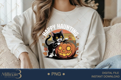 Black Cat Halloween Sublimation PNG| Happy Halloween Product Image 4