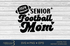 Senior Football Mom 2024SVG PNG Sublimation | Class of 2024 Product Image 4