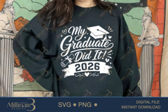 My Graduate Did It 2026 SVG PNG, Proud Family Graduation Product Image 4